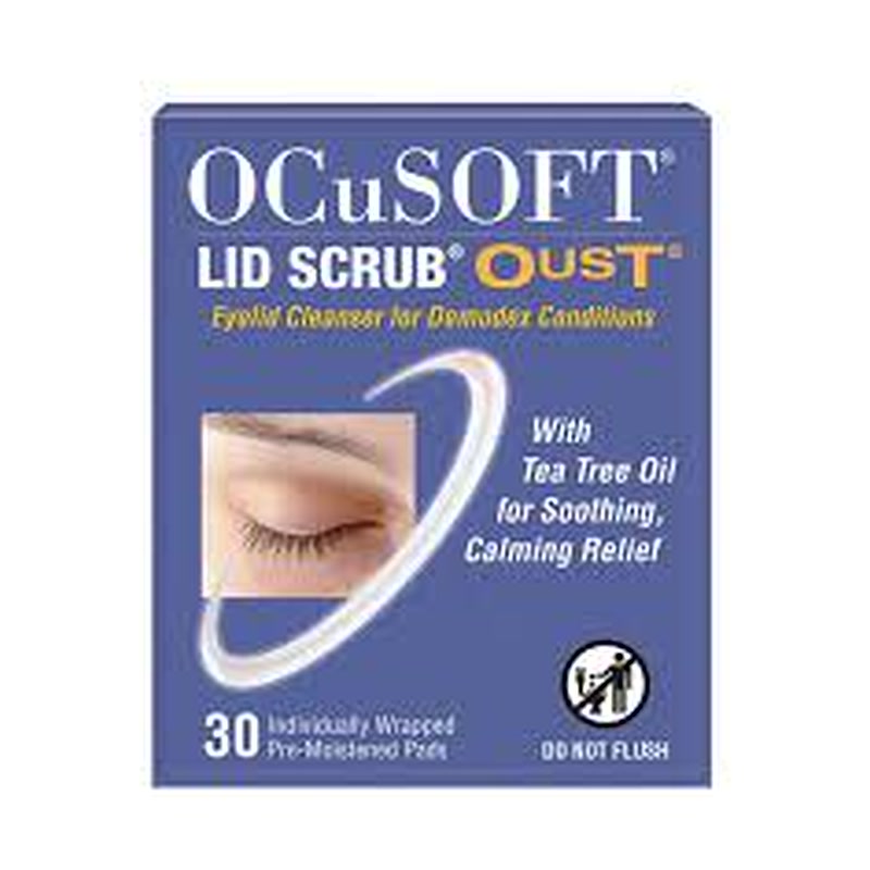 OcuSoft Oust Demodex Eyelid Cleanser 30pk